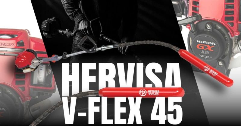 Buława wibracyjna spalinowa HERVISA V-FLEX 45