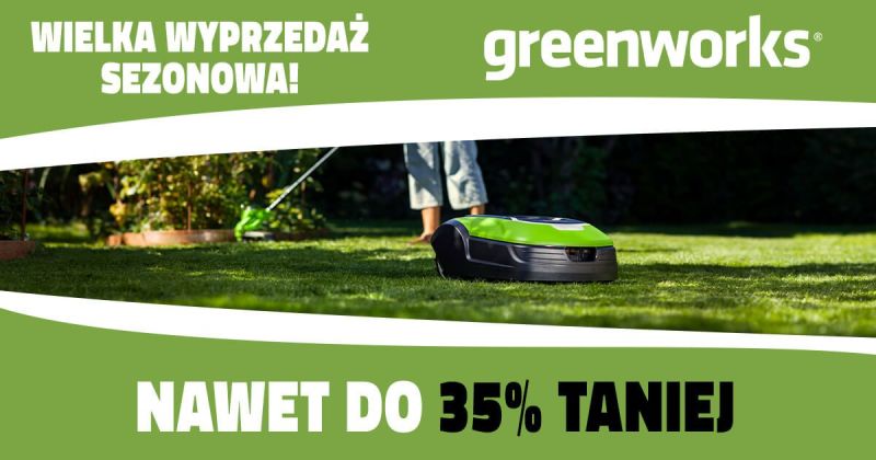 wyprzedaż sezonowa Greenworks