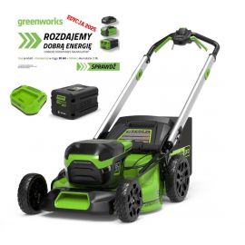 60V kosiarka 46 cm Greenworks GD60LM46HPK4 zestaw ładowarka + aku 4Ah