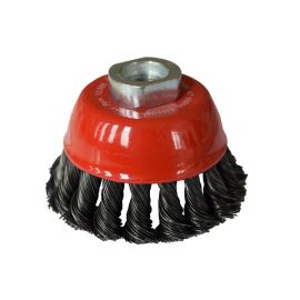 Szczotka doczołowa 65 mm/M14 ABRABORO - drut splatany 0,5 mm - zdjęcie 1