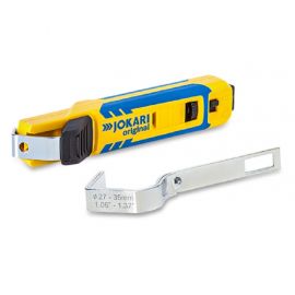 Nóż do kabli JOKARI System 4-70 [70000] z dwoma pałąkami No.28 oraz No.35 do idizolowywania kabli okrągłych w zakresie średnic od 8 do 35 mm - zdjęcie 1