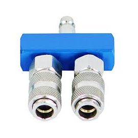 Rozdzielacz pneumatyczny Scheppach 2-drożny - zdjęcie 1