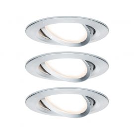 Zestaw Premium Coin Slim ściemniany LED 3x6,8W 2700K 230V 51mm Aluminium - zdjęcie 1