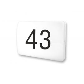 Oprawa numeryczna TWILIGHT LED 5/7/10W 500/700/1000 lm IP65 IK10 4000K z czujnikiem zmierzchu 230V biały / tworzywo sztuczne - zdjęcie 1