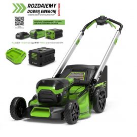 60V kosiarka 46 cm Greenworks GD60LM46HPK4 zestaw ładowarka + aku 4Ah - zdjęcie 1