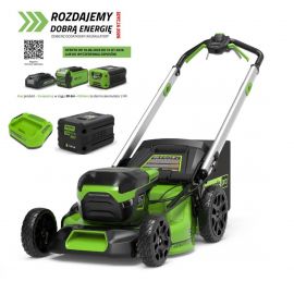 60V kosiarka 51 cm Greenworks GD60LM51SPK4 zestaw ładowarka + aku 4Ah - zdjęcie 1