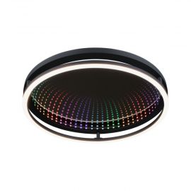 Plafoniera SPACEGLOW ONE LED 3D DIM RGB rainbow 38W 3900lm 3000-6500K pilot 230V czarny matowy / metal - zdjęcie 1