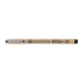 Marker, długopis Pigma Micron 12, 0,7 mm czarny, Sakura - zdjęcie 1