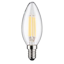 Źródło światła LED ECO LINE świeca 4W 840lm E14 3000K klasa A 230V przezroczysty / szkło