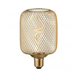 Źródło światła LED METALLIC GLOW ZYL mosiądz Twist E27 4W 180lm 3StepDim 1800K 230V / metal siateczka
