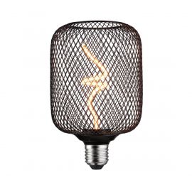Źródło światła LED METALLIC GLOW ZYL czarny Twist E27 4W 160lm 3StepDim 1800K 230V / metal siateczka