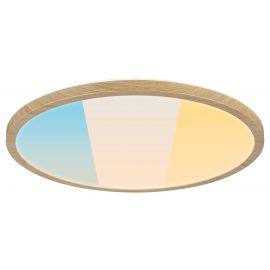 Plafoniera ATRIA SHINE LED Backlight 20,8W IP44 2800lm 400mm WS 3000/4000/6500K 230V drewnopodobny dąb / tworzywo sztuczne