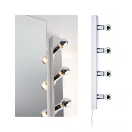 Oprawa ścienna REGULA II nad lustro z kablem E14 max. 4x40W DIM 230V IP 44 chrom / metal