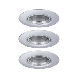 Zestaw opraw do wbudowania Starr GU10 max. 3x10W DIM 90mm IP23 230V chrom mat / tworzywo sztuczne