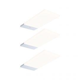 Oprawa podszafkowa LED Bredo zestaw 3 szt. czujnik zbliżeniowy 3x2,5W 80x190mm 3x180lm 230/12V srebrny