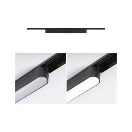 Oprawa na szynoprzewód JORIN LED 10W 1250lm IP20 3000K 48V DC czarny matowy / aluminium