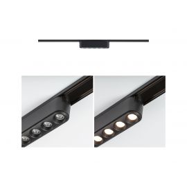Oprawa na szynoprzewód LENSIA LED 6W 560lm IP20 3000K 48V DC  czarny matowy / aluminium