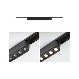 Oprawa na szynoprzewód LENSIA LED 11,5W 1150lm IP20 3000K 48V DC czarny matowy / aluminium