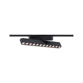 Oprawa na szynoprzewód FLEX LED 11,5W 1150lm IP20 3000K 48V DC czarny matowy / aluminium