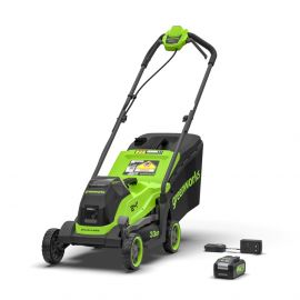24V kosiarka 33 cm Greenworks MO24L411-01 zestaw ładowarka + aku 4 Ah - zdjęcie 1