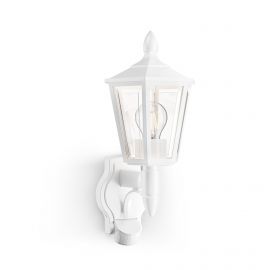 Lampa elewacyjna z czujnikiem ruchu i zmierzchu Steinel L 16 S PIR max.20W w Led E27 IP44 IK03 230V biały / tworzywo sztuczne - zdjęcie 1