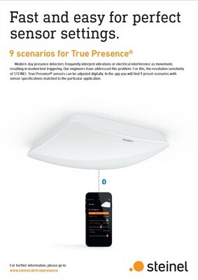 STEINEL True Presence scenariusze EN